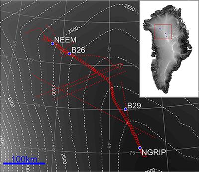 Accumulation Rates during 1311–2011 CE in North-Central Greenland Derived from Air-Borne Radar Data